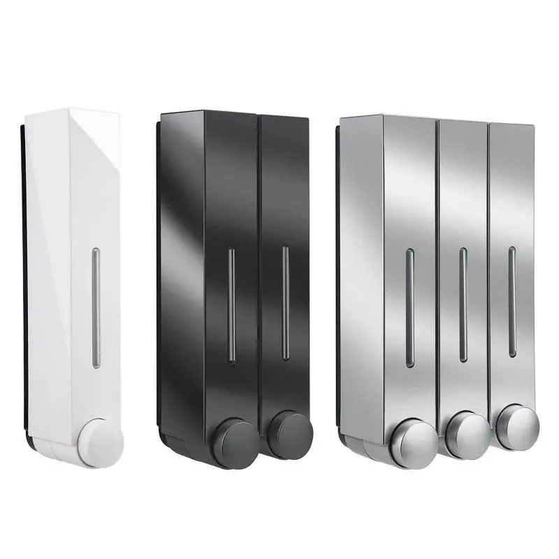 

Shampoo & Soap Dispensers Wall Mount Shower Pump Hand Gel Dispenser Home Liquid Dispenser for Bathroom Kitchen Hotel