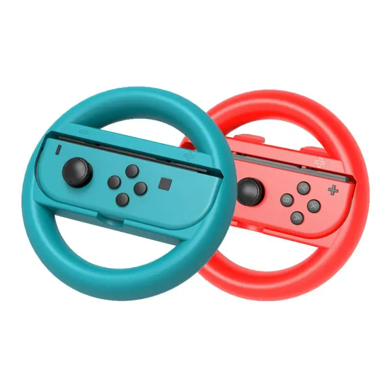 

Easy Steering Wheel Controller Red Cmpact Lightweight Controller Gamepad Hand Grip Safe Steer Wheel Holder High Quality Abs Blue