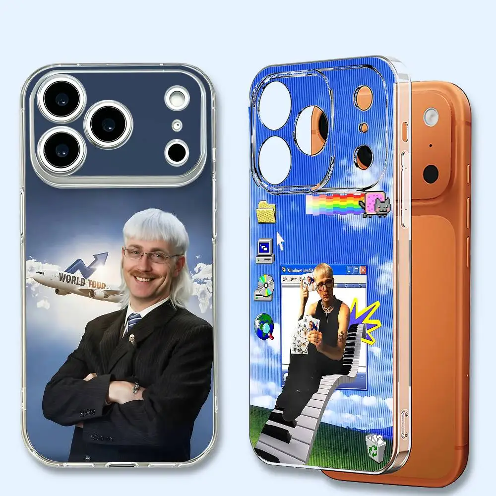 Фото Прозрачный чехол J-Joosts 2026 Tour K-Kleins из мягкого ТПУ для iPhone 17 16 15 14 13 12 11 Pro Max E, полная защита №1