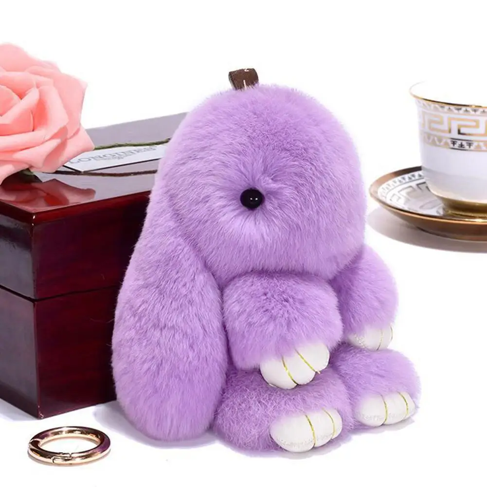 

Плюшевый кролик, цепочка, искусственная пушистая игрушка, сумка, автомобиль, очаровательные украшения для женщин, безделушка, подарок C3u0