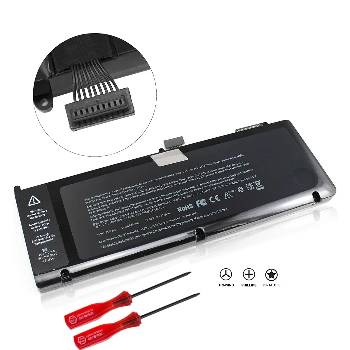 A1321 Аккумулятор для ноутбука Apple MacBook Pro 15 дюймов A1286 2009 2010 020-6380-A MC118LL/A MC372 MC371 MB985