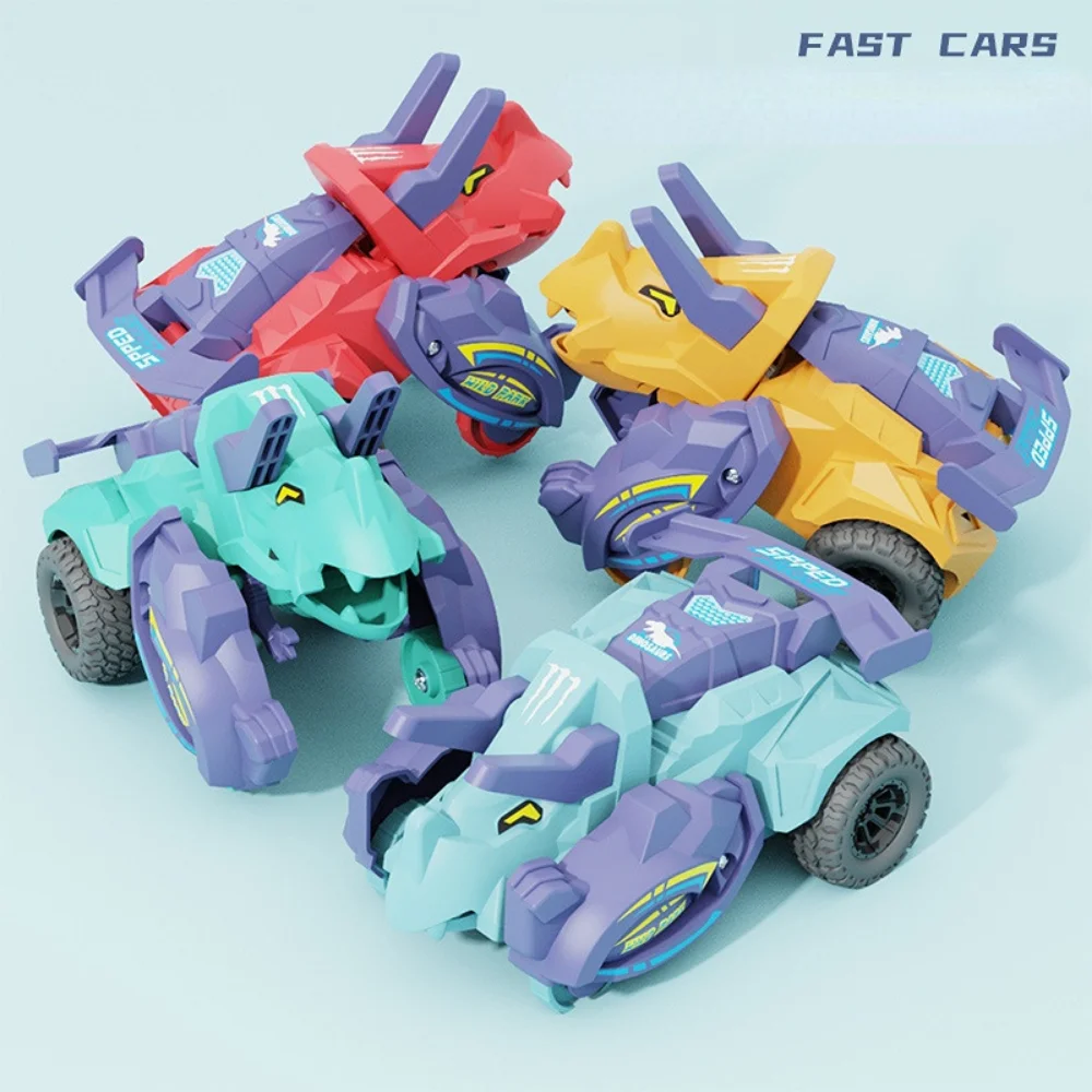 

Dinosaur Deformation Car Toy Collision Transformation Vehicle Plastic Inertia Model Car Diecasts Toys for Boy Kids Children Gift