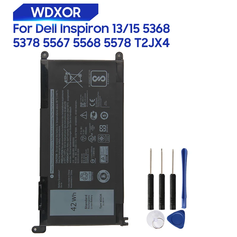 Сменный аккумулятор для ноутбука WDX0R WDXOR для Dell Inspiron 14 7000 7460 5567 7560 15MF FW8KR 13 5000 5368 7368 P61F001