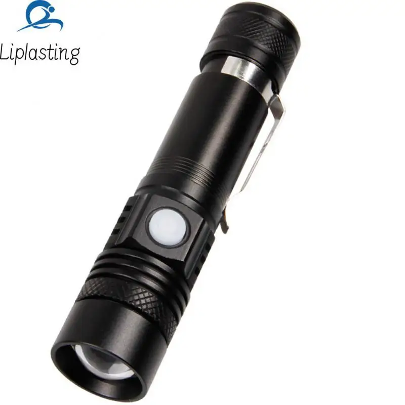 

Compact Size Fishing Handlight Aluminum Alloy Led Light 3rd Gear Stands Usb Charging Riding Handlamp Camping Lamp Outdoor Torch