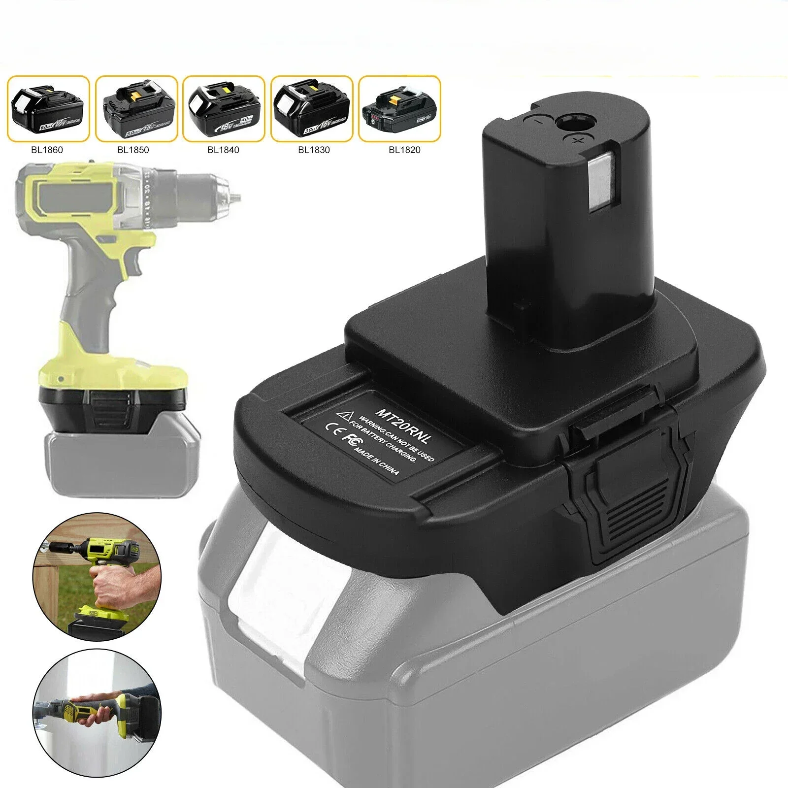 

Адаптер-конвертер XMSJ для аккумуляторов Makita 18В к Ryobi