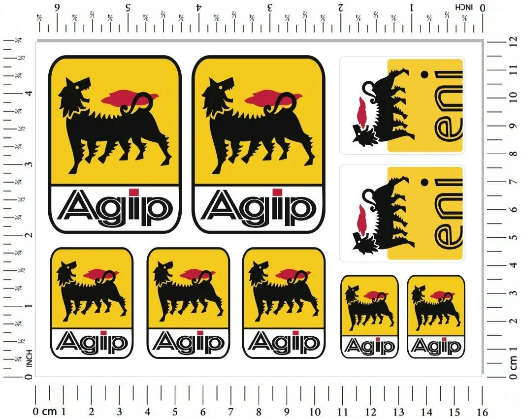 

Наклейки для мотоцикла AGIP Eni, ламинированная Масляная смазка, Aprilia, графическая наклейка для Suzuki Honda Kawasaki Ducati Yamaha Vespa