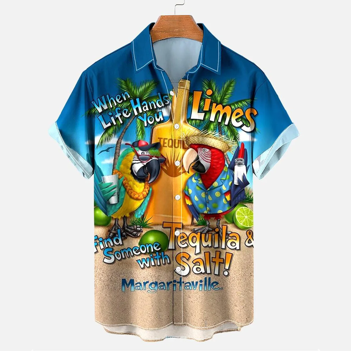 New Hawaiian Shirt Men's Lapel Short-sleeved Shirt Funny Animal 3D Printed Street Fashion Oversized Male Clothing Breathable Top
