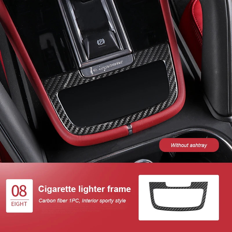 

Для Porsche Cayenne 2018 2019 2020 2021 2022 2023 2024 настоящее углеродное волокно, центральное управление автомобиля, полная рамка для украшения интерьера