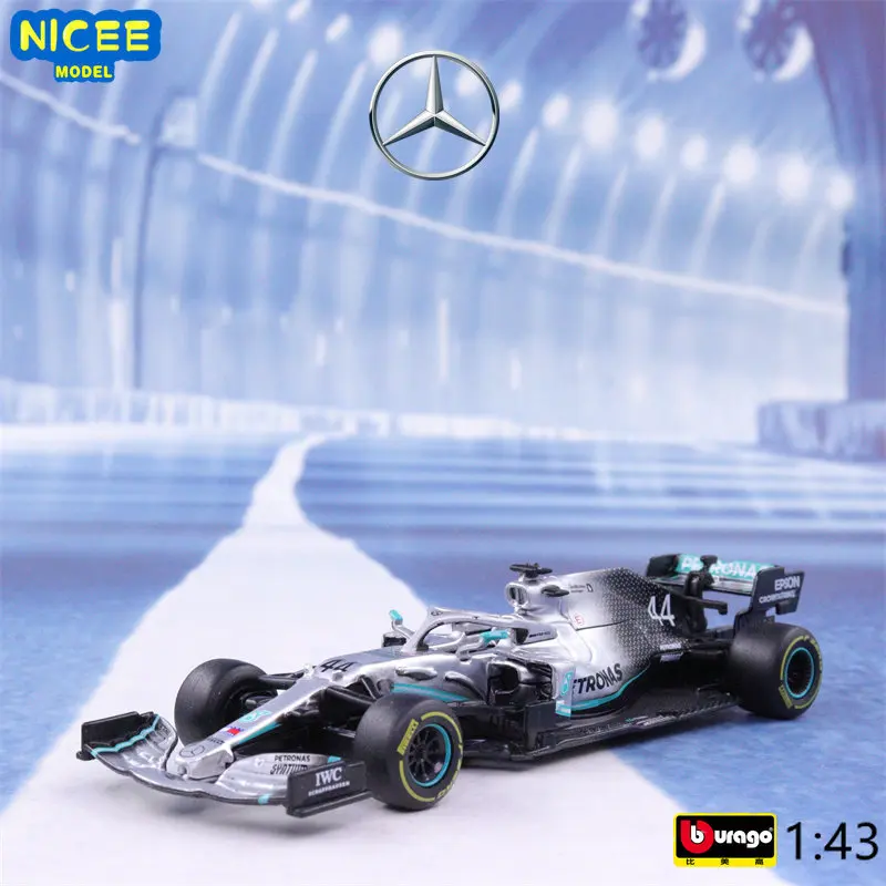 

Bburago 1:43 2019 Mercedes-AMG Petronas F1 W10 #44 Formulaa 1 Scale Diecast Metal Model Benz Racing Car W07 W10 Alloy Toy B827