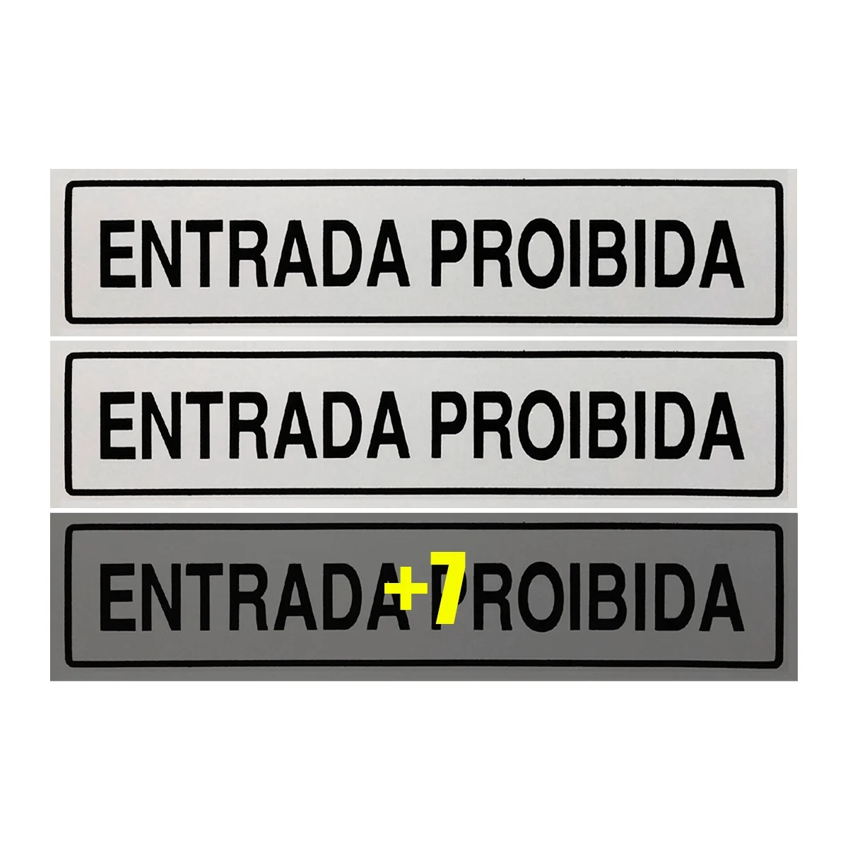 

Combo 10 Signaling Boards Prohibited Entry 30x7 Access-B-519 F9e
