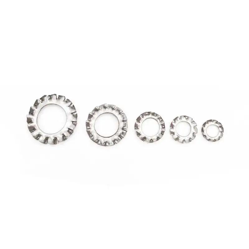 570Pcs 304 Stainless Steel External/Interna Tooth Star Lock Washers Assortment Kit M4 M5 M6 M8 M10 Spring