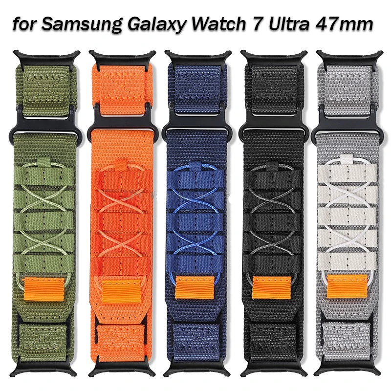 Спортивный нейлоновый ремешок для часов Galaxy Watch Ultra 47 мм