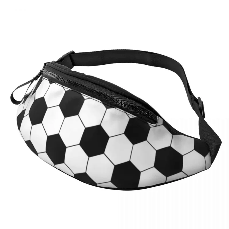 

Крутая Шестигранная забавная сумка с рисунком футбольного мяча для женщин и мужчин, поясная сумка через плечо для походов, телефона, денег