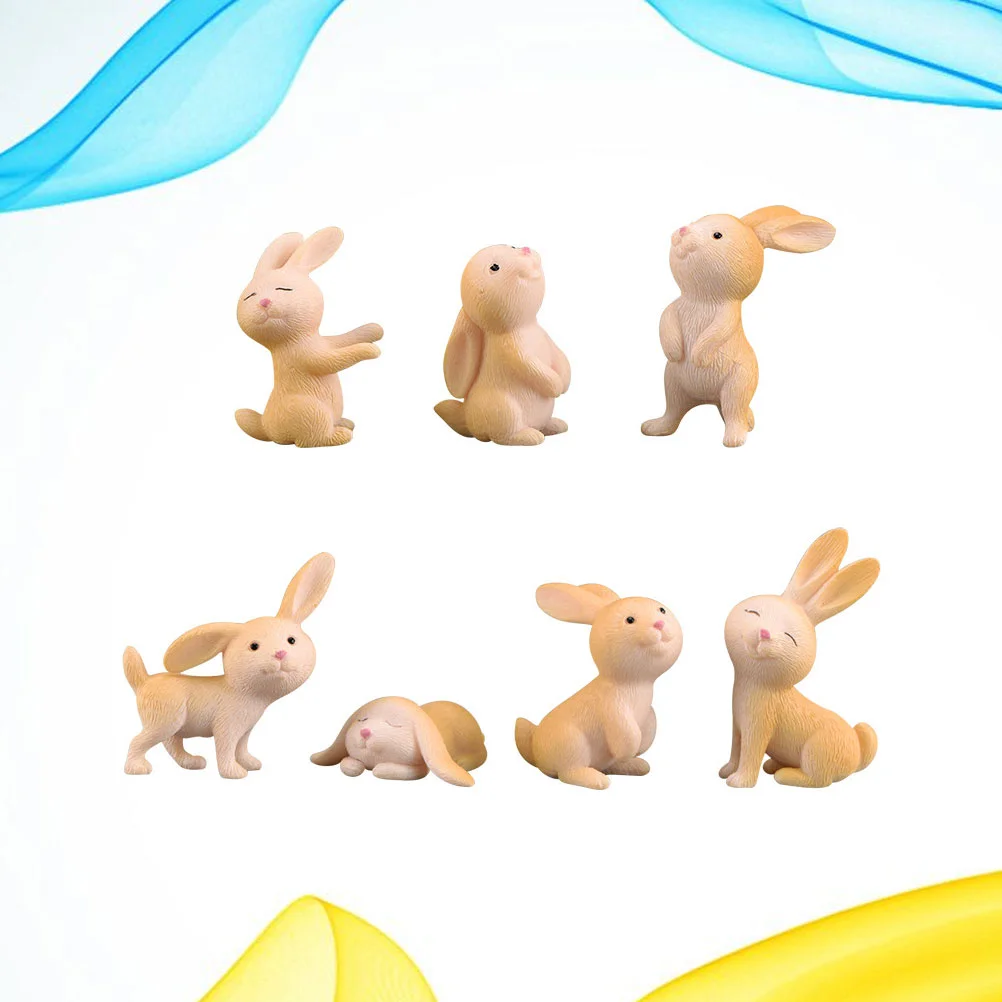 

7 Pcs Kids Terrarium Decoration Outdoor Table Decor Mini Animal Model Glass Terrariums Plants Cute Animal Figure Souvenir