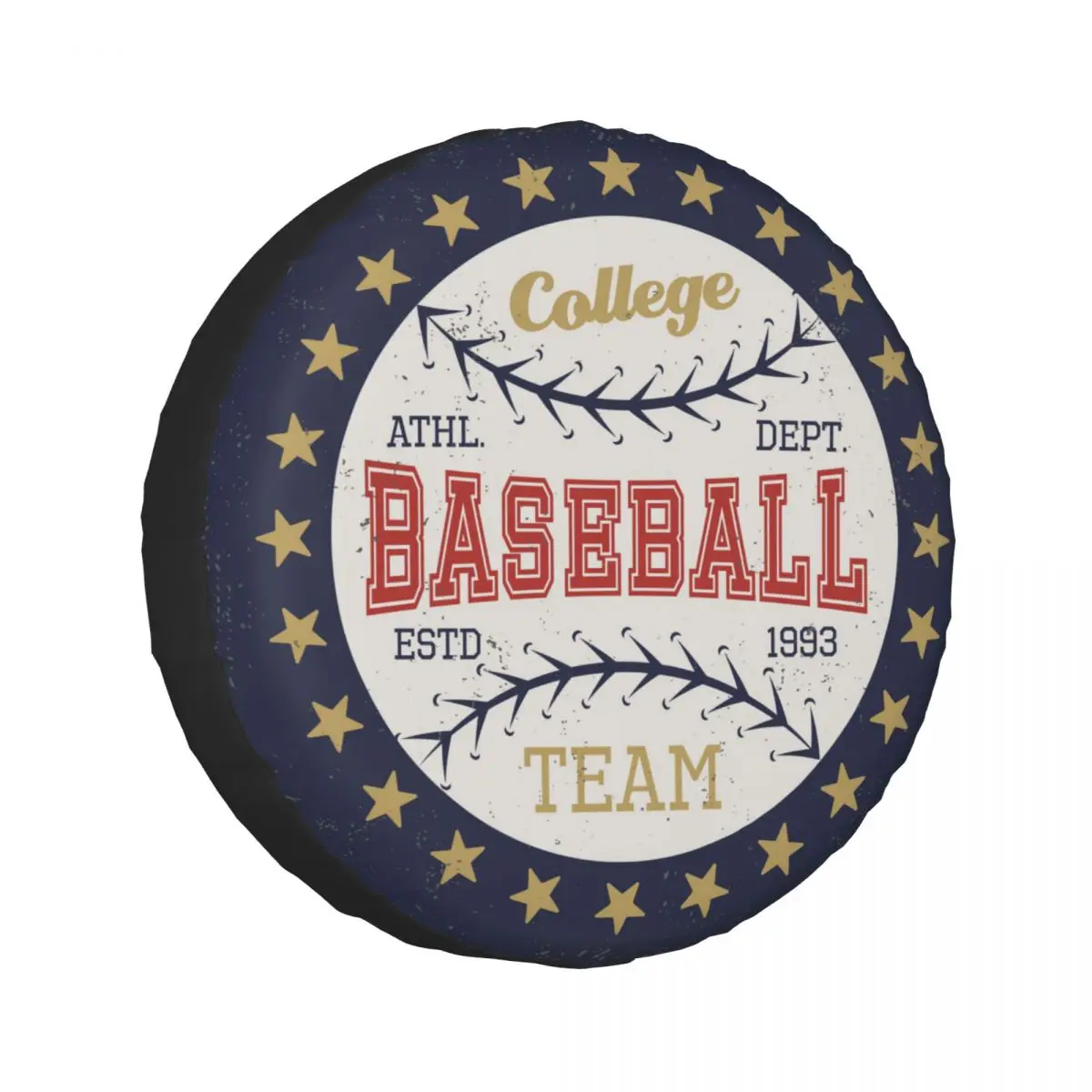 

1pcs Universal Car Spare Tire Covers Case Auto Wheel Tires Baseball Print Vehicle Tyre Waterproof Polyester Bag