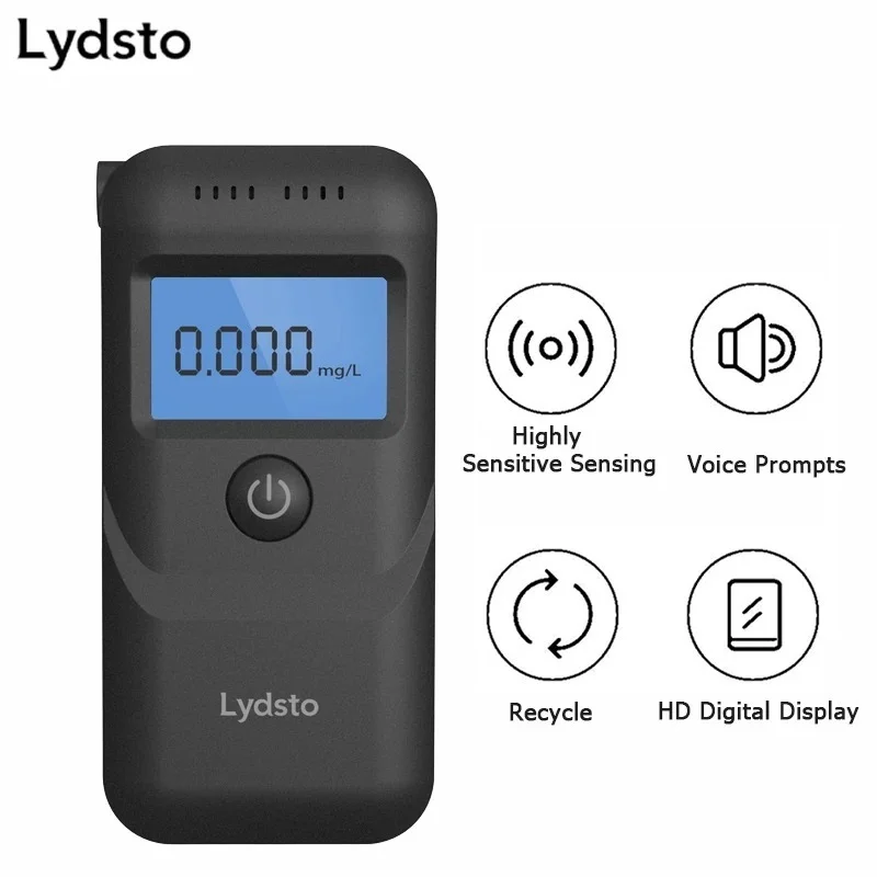 

New Xiaomi Mijia Lydsto Digital Alcohol Tester Professional Alcohol Detector Breathalyzer Police Alcotester LCD Display Dropship