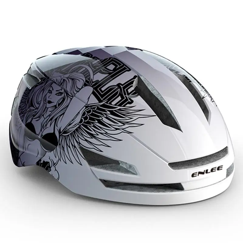 

ENLEE Bicycle Helmet Men Women Mountain Road Bike Ultralight USB Charging Warning Light Helmet Cross Border Cycling Equipment