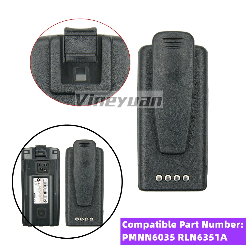10X PMNN6035 RLN6351A Replacement Battery Belt Clip For Motorola A10 A10D A12 CP110 EP150 CP1180 Walkie Talkie Two Way Radio