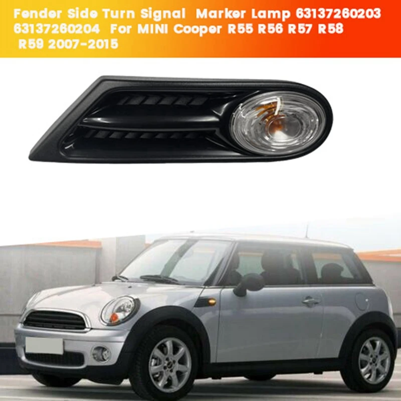Боковой поворотный фонарь для MINI Cooper R55 R56 R57 R58 R59 07-15