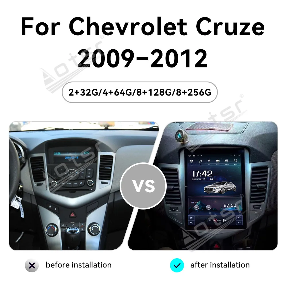 Автомобильный мультимедийный автомобильный плеер для Chevrolet Cruze 2009 2010 2011 2012 Android