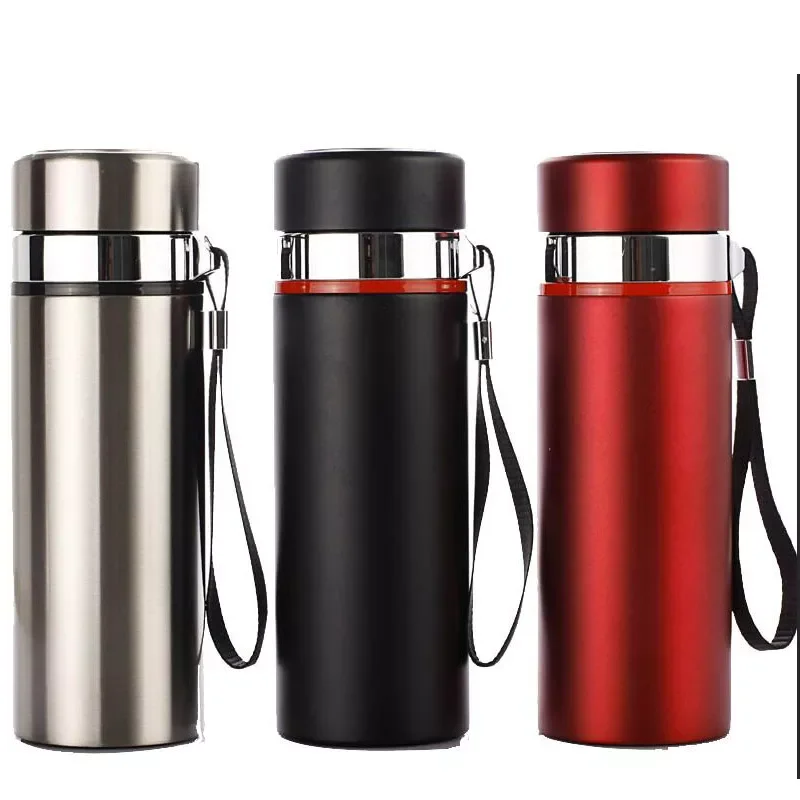 

New in Grade 304 Business Vacuum Thermos Cup Portable Outdoor High Capacity Insulation Water Cup Holiday Gift Water Bottles