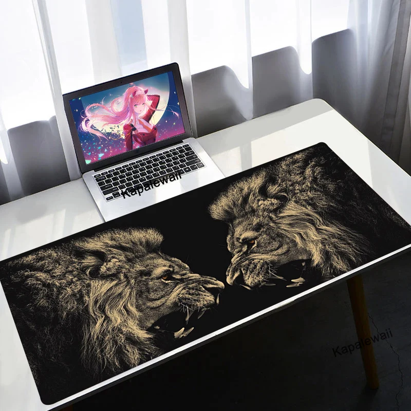 

Tiger Mouse Pad Anime Large Gaming Accessories Carpet Gamer PC Computer Keyboard Desk Mat Alfombrilla xxl Table CS GO Mousepad