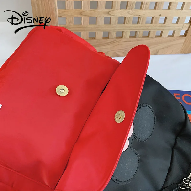 Disney girl's Mickey Mouse Schoolbag Bag For Female Travel Large Capacity Cartoon Handbag Student Fashion Nylon Backpack New