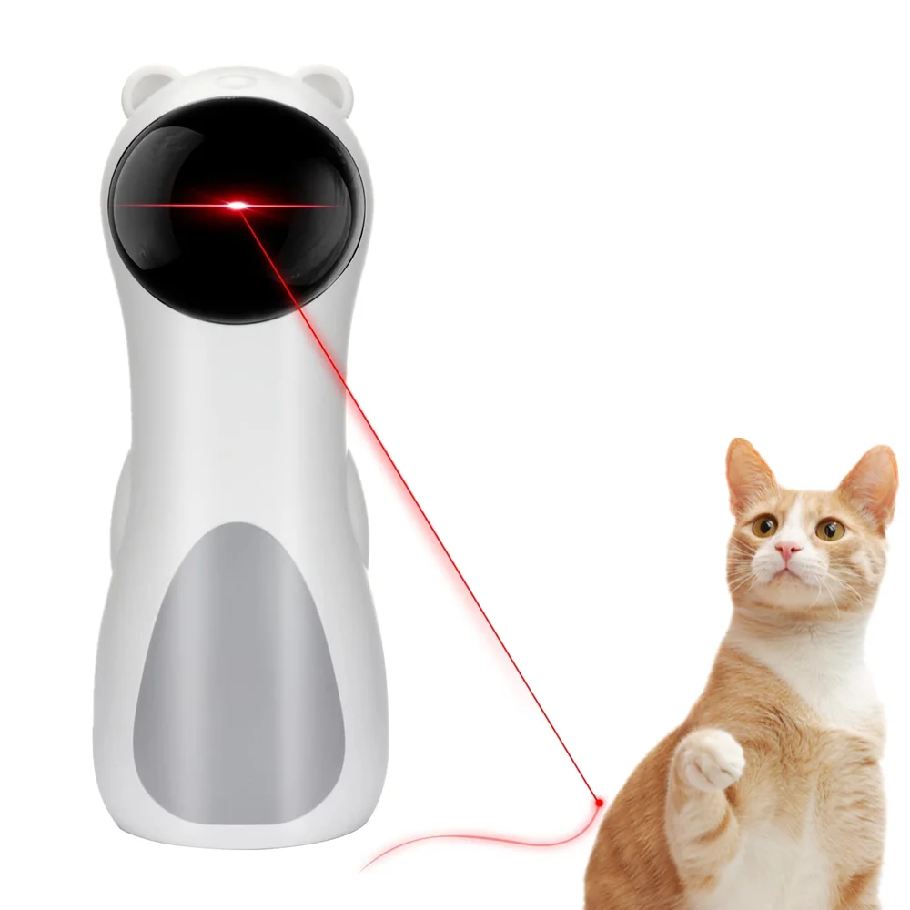 

Charge Interactive Entertaining Multi-angle Kitten Robot Laser Teaser Infrared Funny Cat Handheld Toy Automatic Training