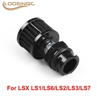 lodenqc billet valve cover oil cap breather fitting with filter for lsx ls1 ls6 ls2 ls3 ls7 bx101892