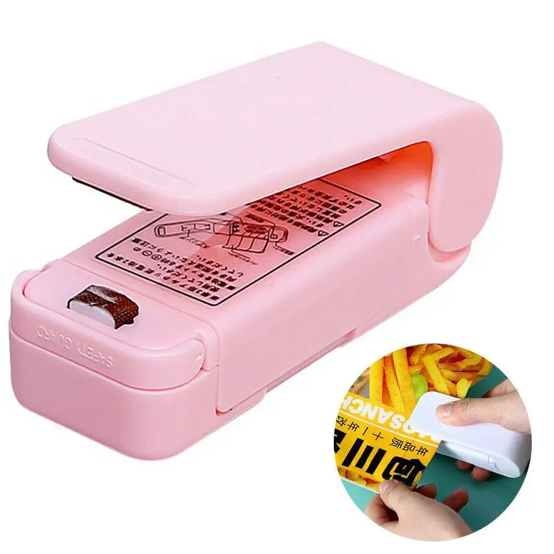

Mini Bag Sealer Quick Heat Vacuum Sealer Food Sealing Machine Portable Handy Sticker Seal For Food Snack Kitchen Gadgets