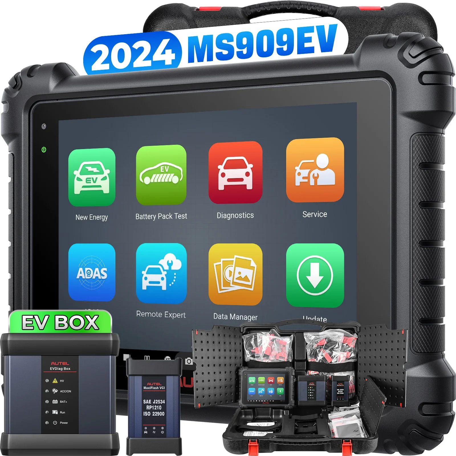 2024 Autel Maxisys Ms909ev Ms 909 Ms909 Ev Altar Maxi Sys Ms908s Ms908p Высоковольтный профессиональный