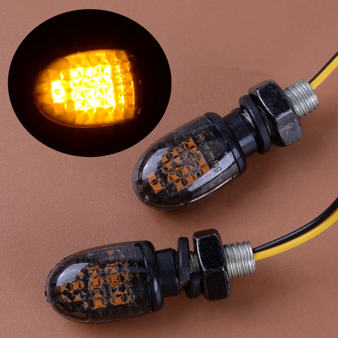 

2 шт. 12 в передний задний левый правый Мини указатель поворота светодиодный индикатор габаритный фсветильник рь для универсального мотоцик...