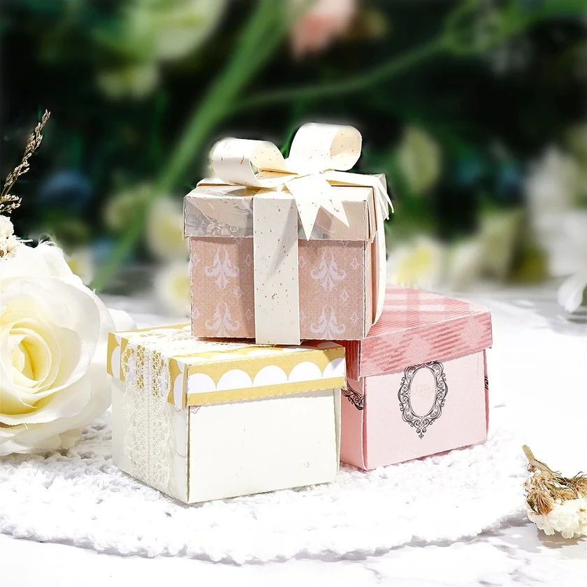 3D квадратная Подарочная коробка металлические высечки набор высечек для