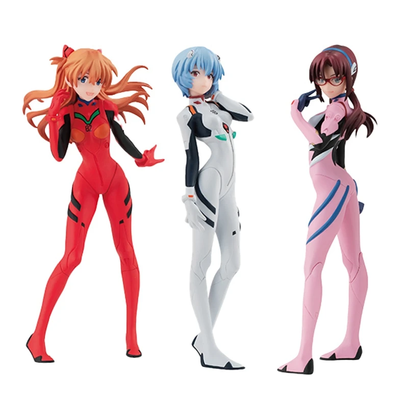 

13CM PVC Anime EVA Asuka Langley Soryu Figure Ayanami Rei Toy Model Collection Gift Desktop Decoration Material Doll
