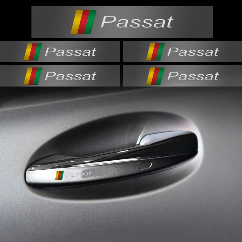 

Car Sticker 4.5*0.8cm metal waterproof car logo fashion car decoration sticker For 2011-2016 VW Volkswagen golf polo cc Passat