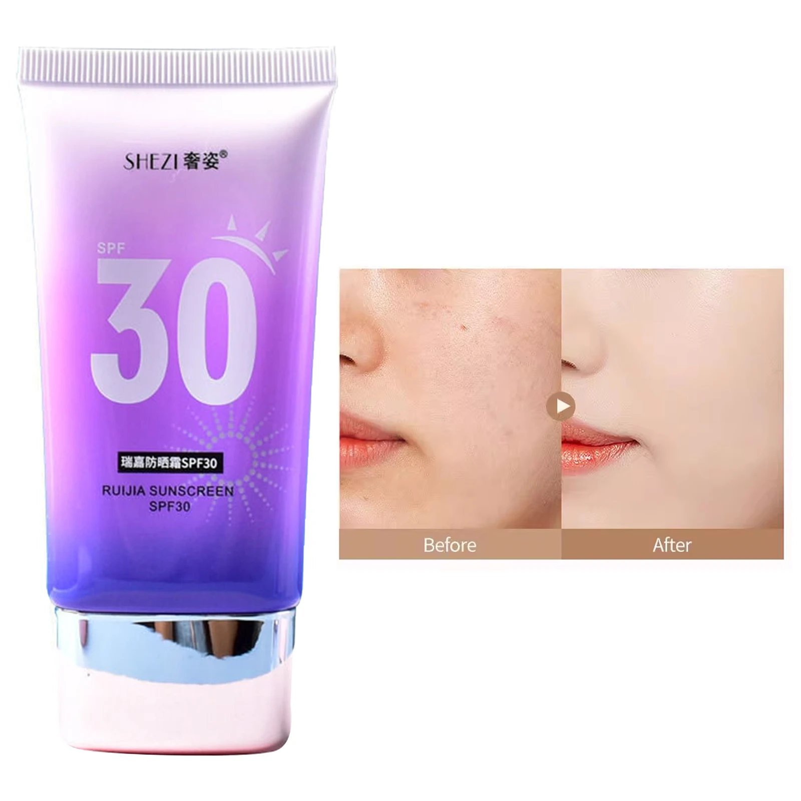 

SPF30 Facial Body Sunscreen Whitening BB Cream Milk UV Sunblock Skin Protective Cream Anti-Aging Oil-control Moisturizing Cream
