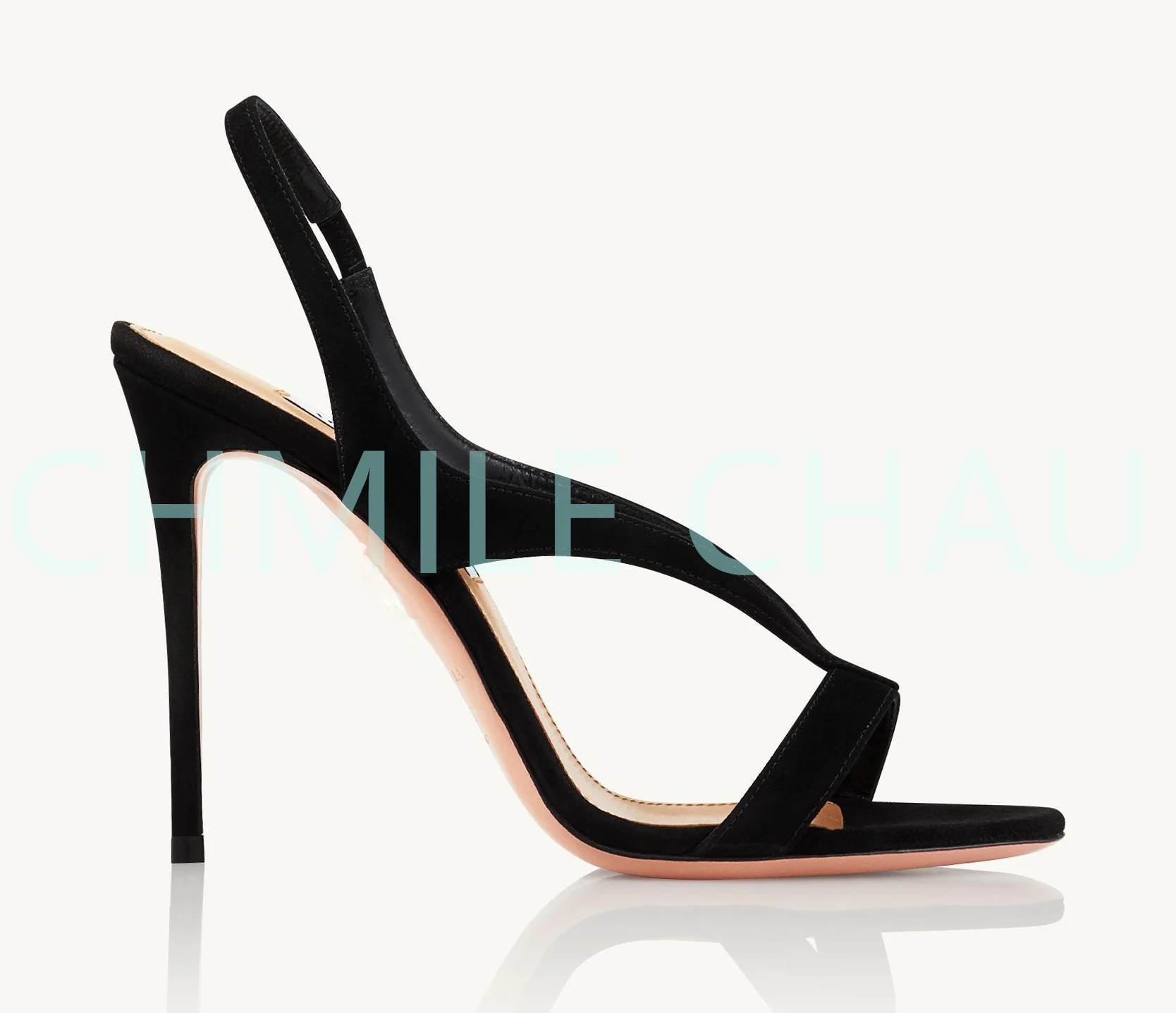 

2023 New in Designer Replica Women Sandals Top Quality Sexy Black High Heels Party Dress Luxury Lady Shoe Dropshipping 71-CHC-30