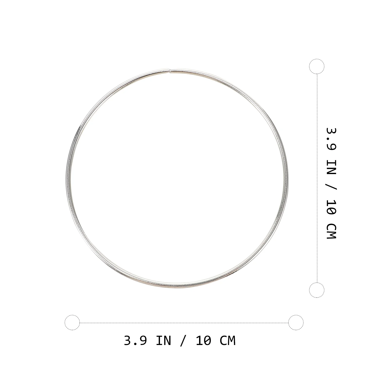 10 шт. простые круглые металлические кольца в виде Ловца снов
