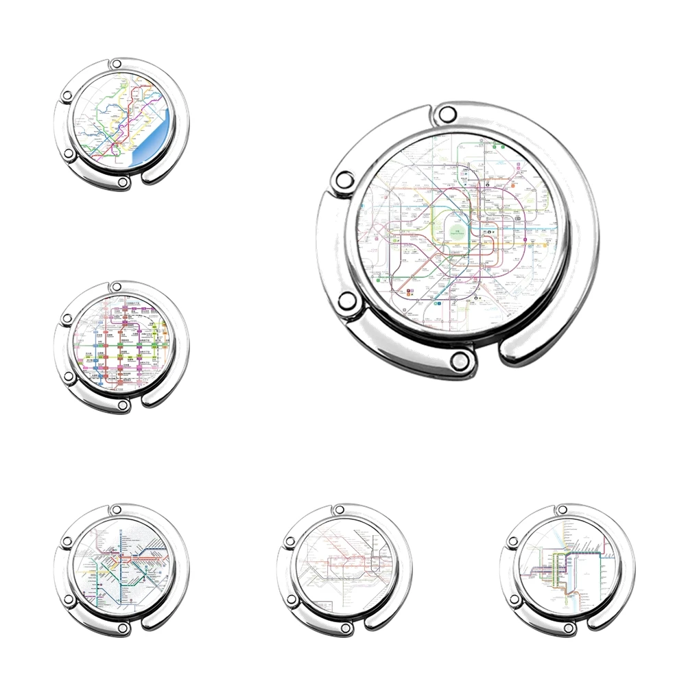 Складной крючок для кошелька Женский столик хранения сумок складной