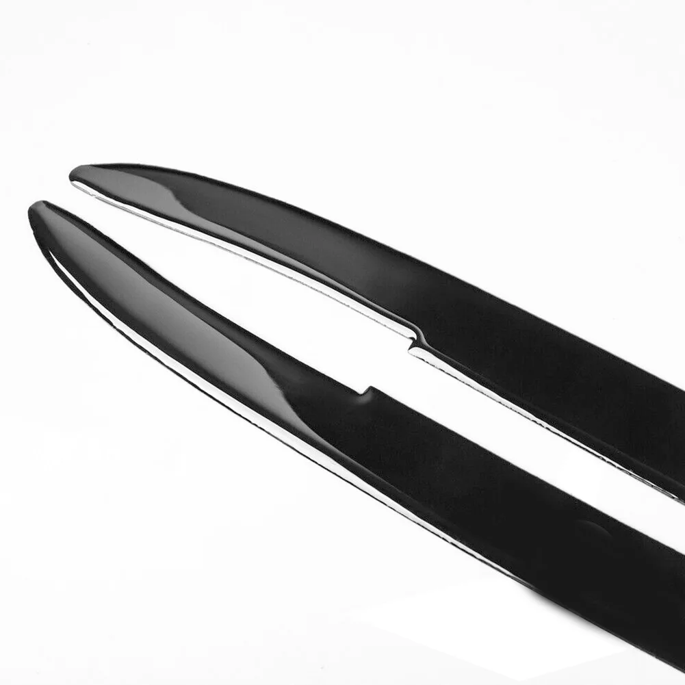 

2pcs For BMW Glossy Piano Black Headlight Eyelid Eyebrow Trim For BMW 5 Series E39 1995-2003 Stylish Exterior Decoration