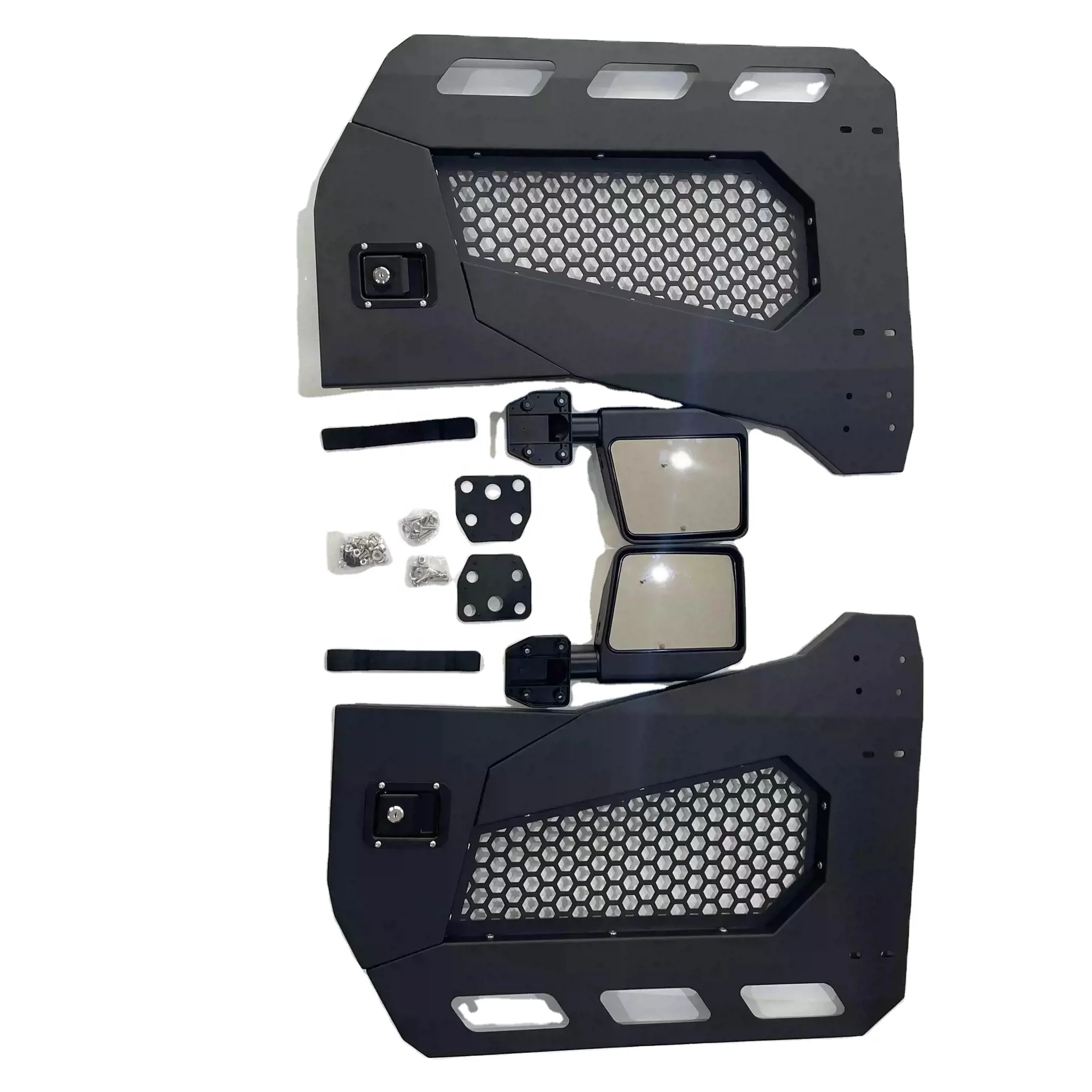 Полутрубчатые двери с зеркалом для Jeep Wrangler JK 07-17