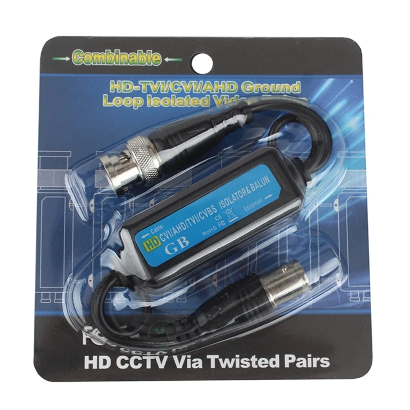 Пассивные изоляторы контура заземления видеосигнала BNC папа-мама 573A защищают