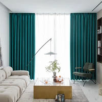curtains for living dining room bedroom simple plain full blackout alice black silk physical blackout balcony cloth windows door