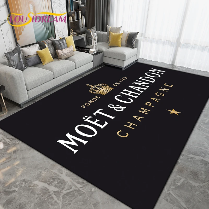 

Большой ковер с рисунком шампанского, ковер для украшения гостиной, спальни, дивана, нескользящий ковер для кухни и ванной комнаты