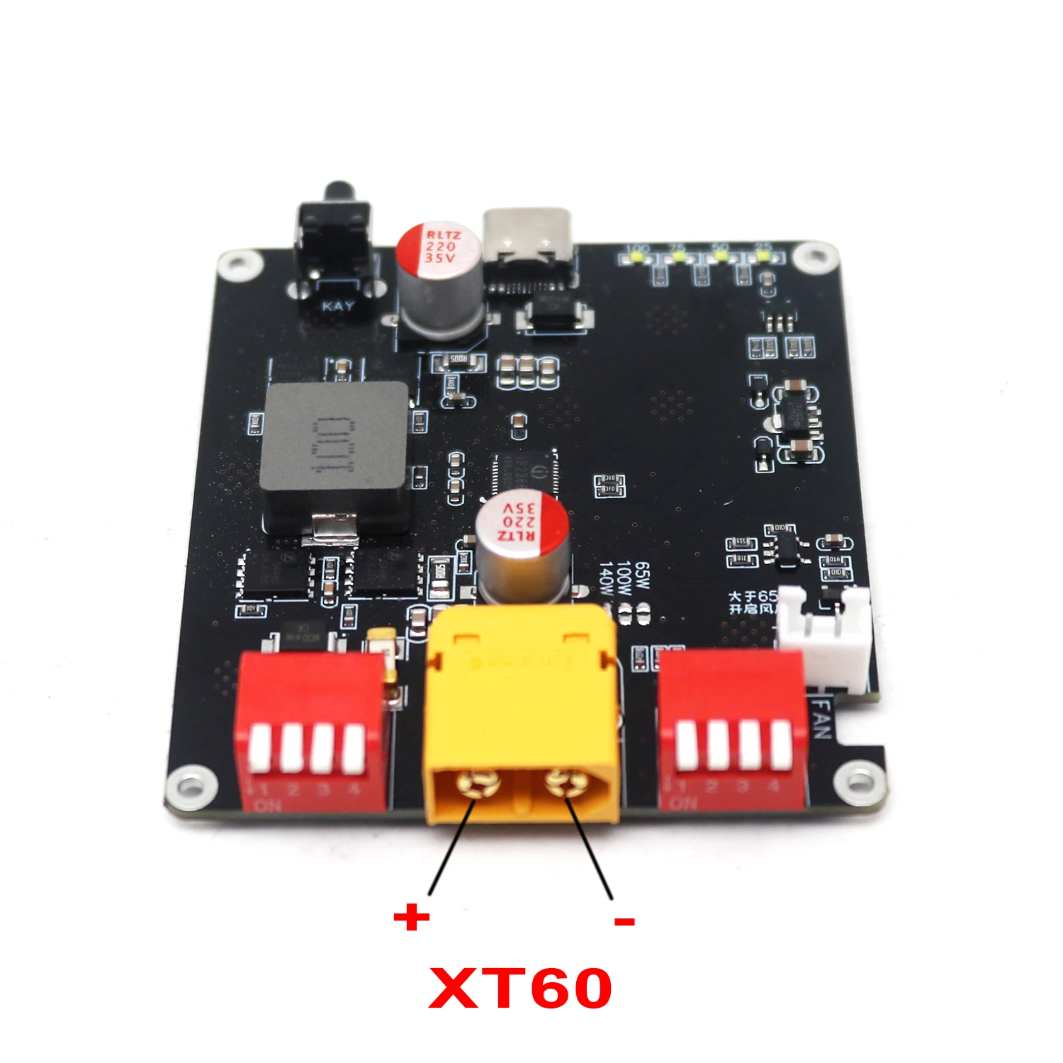 PD3.1 140 Вт двунаправленный модуль быстрого зарядного устройства 2S 3S 4S 5S 6S литиевая батарея Lifepo4 BMS зарядка автоматический контроль температуры