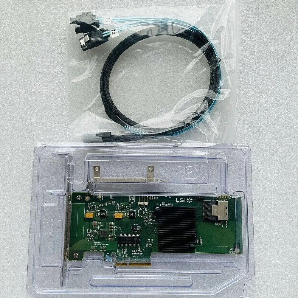 

LSI 9211-4i 6 Гбит/с HBA LSI 9211 P20 IT-режим + 8087 кабель для ZFS frenas unRAID