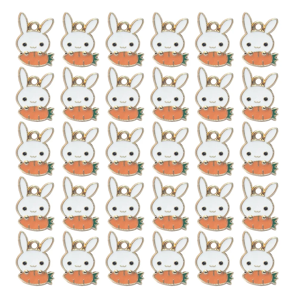 Купи Charms Easter Jewelry Making Beads Carrot Rabbit Pendants Alloy Pendant Charm Diy Dangle Bunny Necklace Bracelet Decorative за 220 рублей в магазине AliExpress
