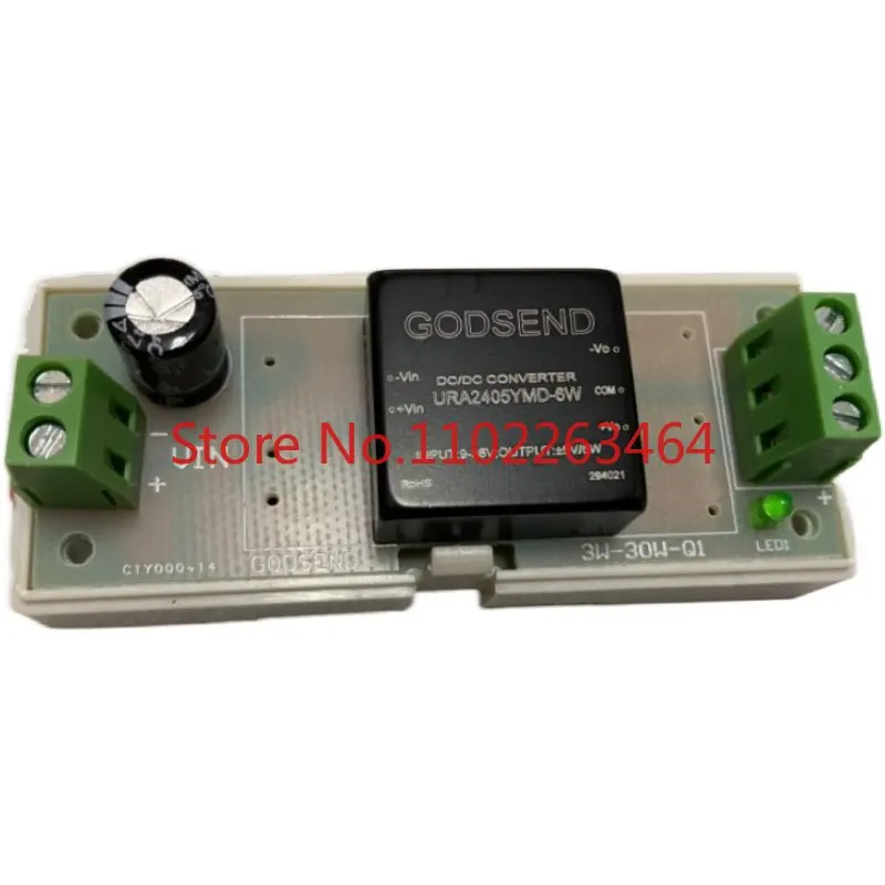Направляющая рельсового источника питания URA2405YMD-6WR3A4SDC-DC изоляционный вход 9-36V24V к положительному и отрицательному 5V6W10W