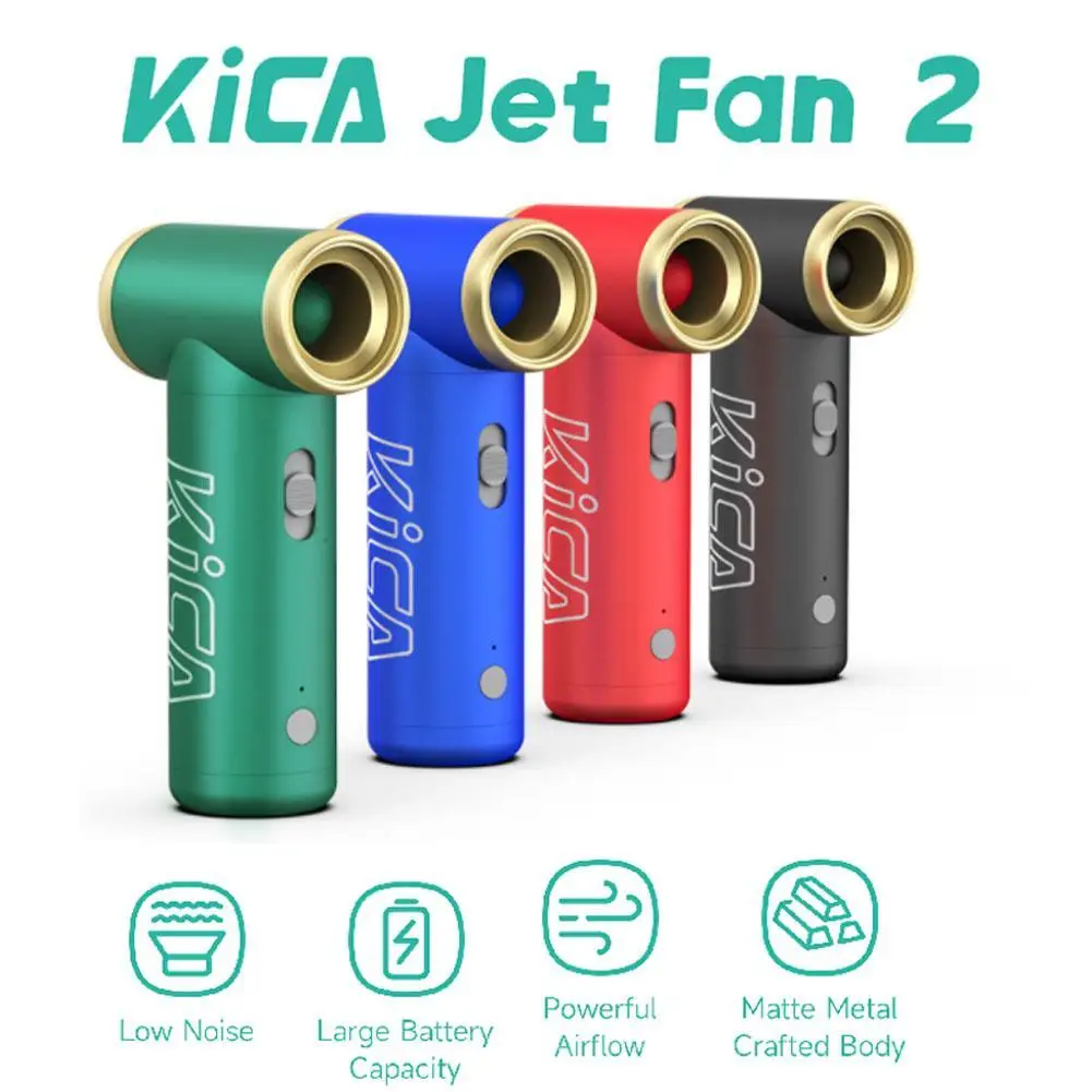Enlarge KICA Jetfan 2 Electric Air Blower Portable Turbo Fan Rechargeable Cordless Compressed Air Duster Cleaner For Computer Keyboard