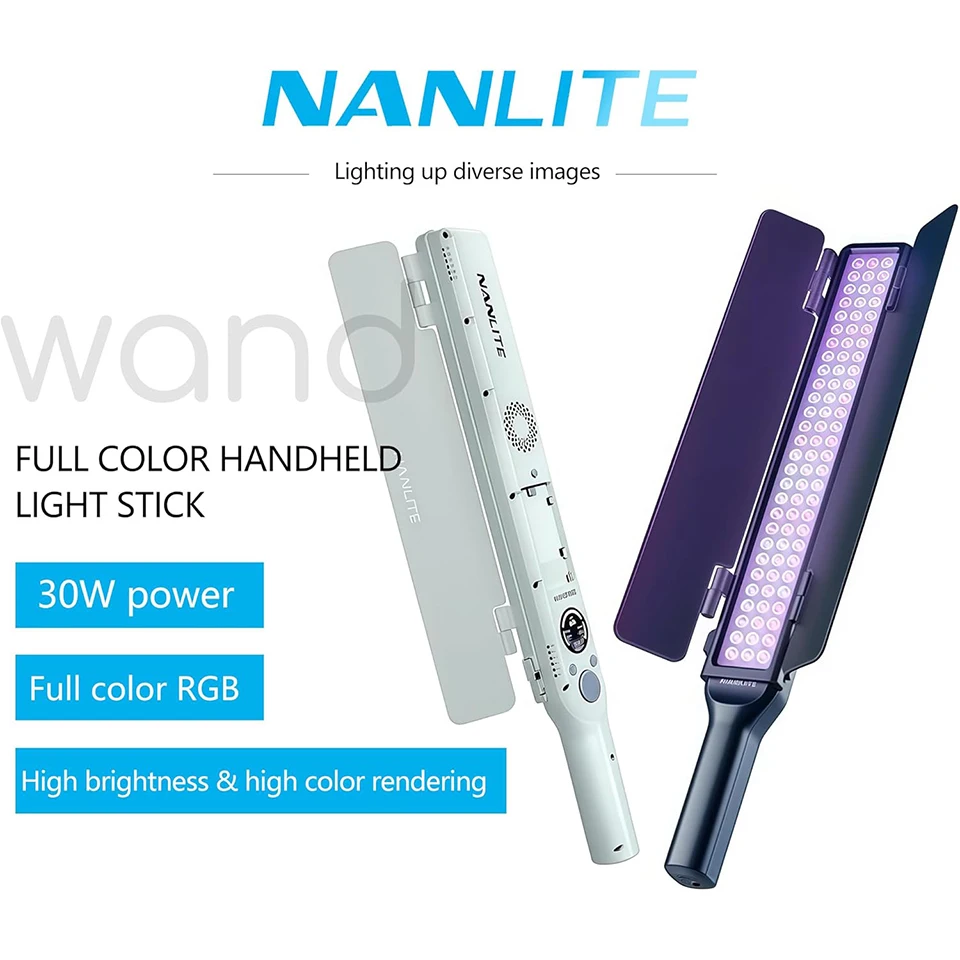 Фото Светодиодная видеосветовая палка Nanlite Wand 2700K-7500K RGBWW для фото- и видеосъемки с управлением через приложение Nanlink, CRI 95 №3